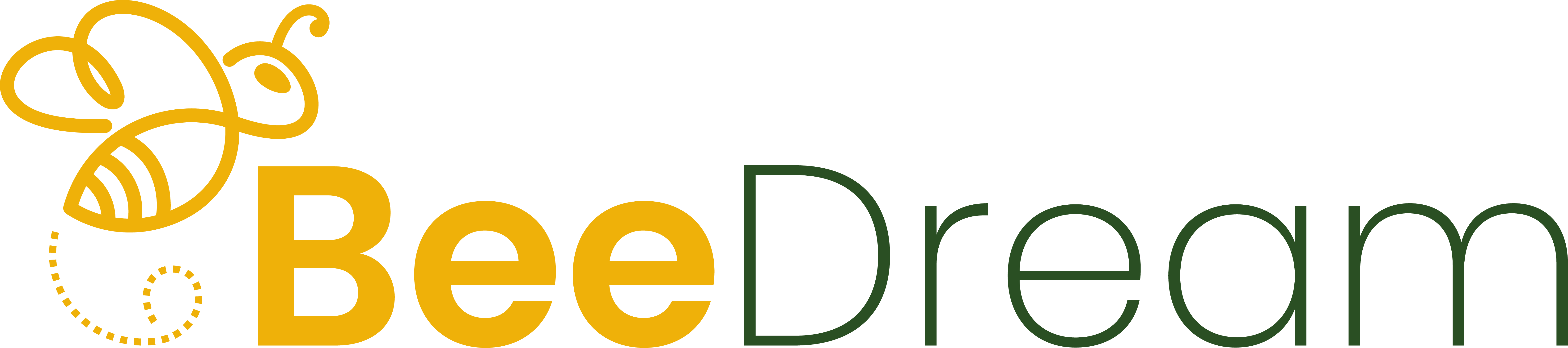 BeeDream Logo mit gelber Biene